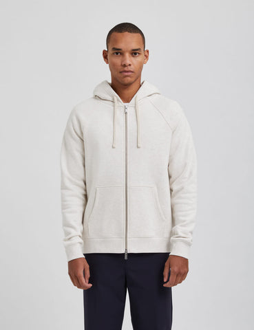 Off-white zip Hoodie van Bertoni