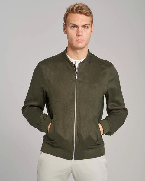 Groen Linnen Bomber Jack