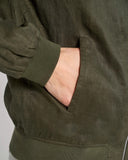 Groen Linnen Bomber Jack