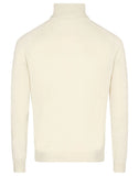 Off-white Katoen Zip Mock Pullover