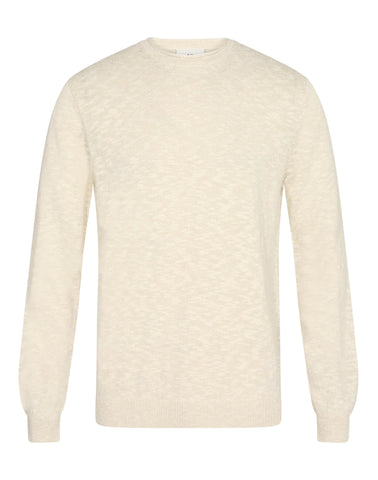 Linnen Crew neck Sweat Off-white