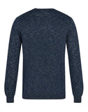 Linnen Crew neck Sweat Navy