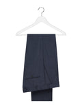 Blauw petrol kleurig pak met grove weving