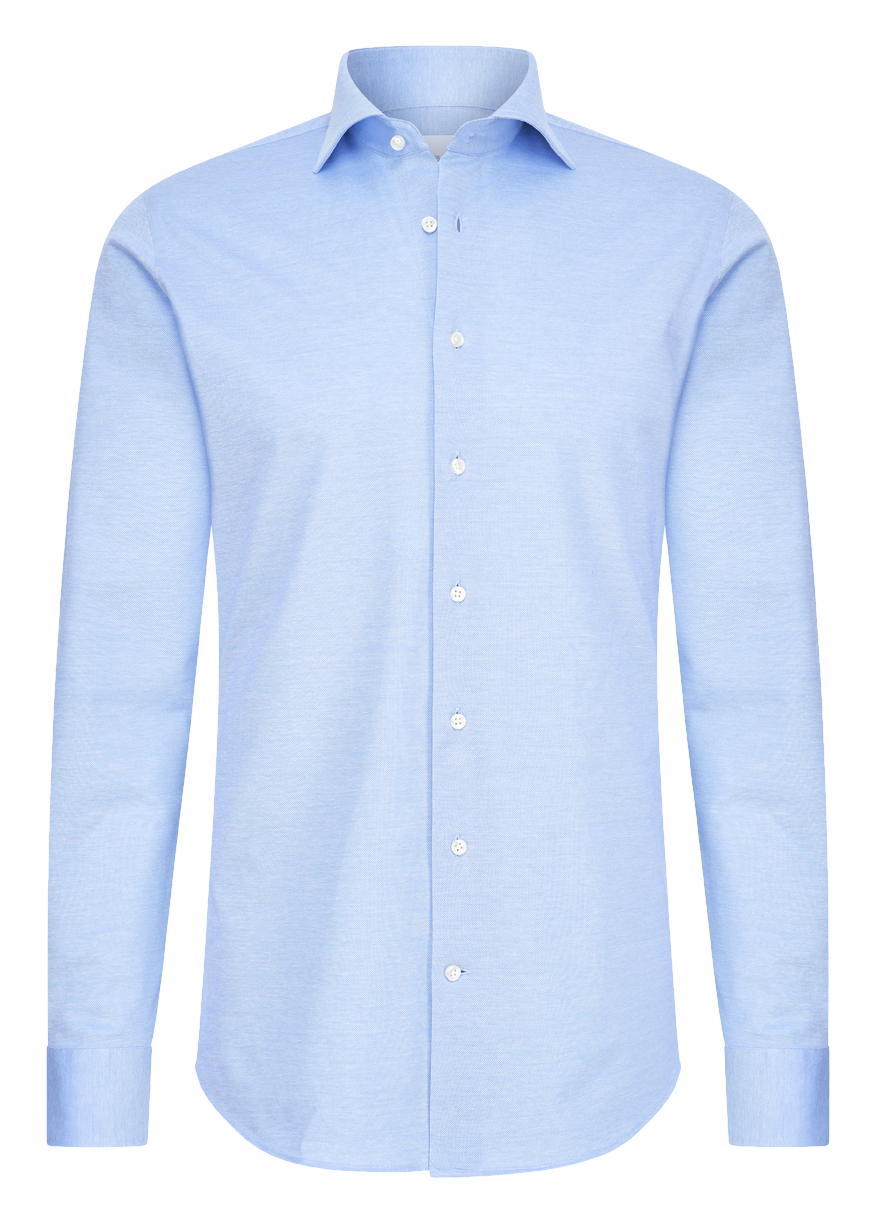 Lichtblauw knitted shirt