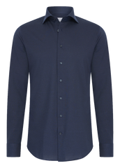 Donkerblauw knitted shirt