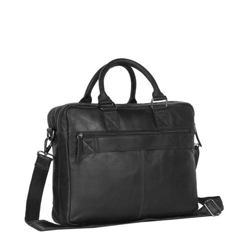 Leather Laptop bag Black