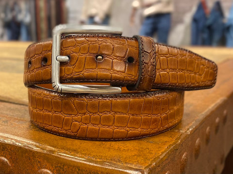 Riem Croco leder cognac