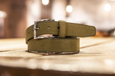 Riem Suede zachtgroen