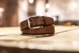 Riem Croco leder bruin